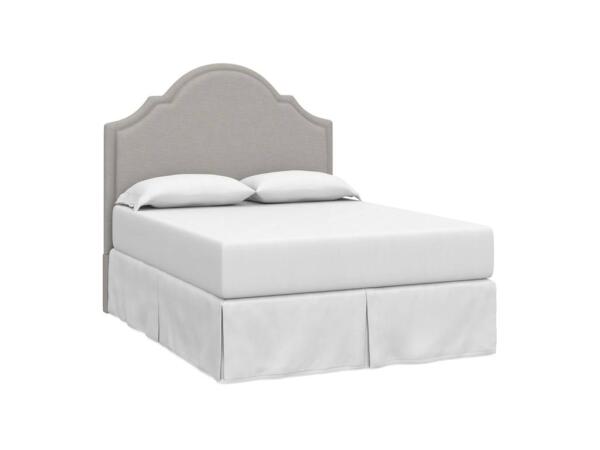 Custom Upholstered Barcelona Bonnet Headboard Beds Bassett Furniture