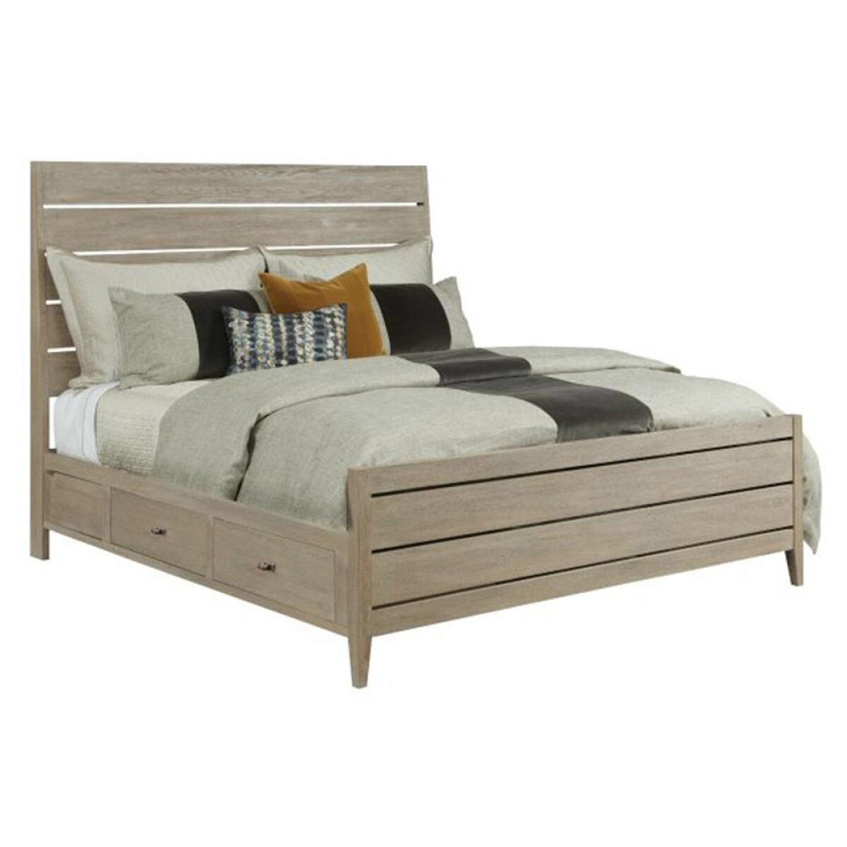 Symmetry King Incline Oak with High Footboard and Storage Bed Beds La-Z-Boy Symmetry King Incline Oak with High Footboard and Storage Bed Beds La-Z-Boy