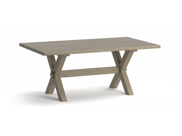 Benchmade Crossbuck Oak Dining Table Dining Tables Bassett Furniture