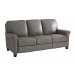 Club Level Dixon Power Motion Sofa in Granite Leather
