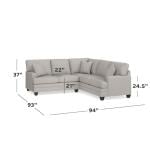 Carolina Sock Arm U-Shaped Sectional Sectionals Bassett Furniture 5