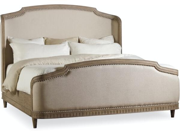 Corsica King Upholstery Shelter Bed Beds Hooker Furniture