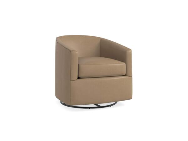Maxwell Leather Swivel Glider Chairs Bassett Furniture