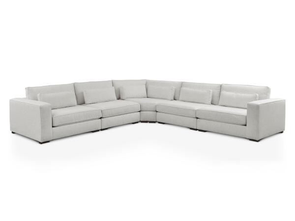 Moby 5 Piece L-Shaped Sectional Sectionals Bassett Furniture