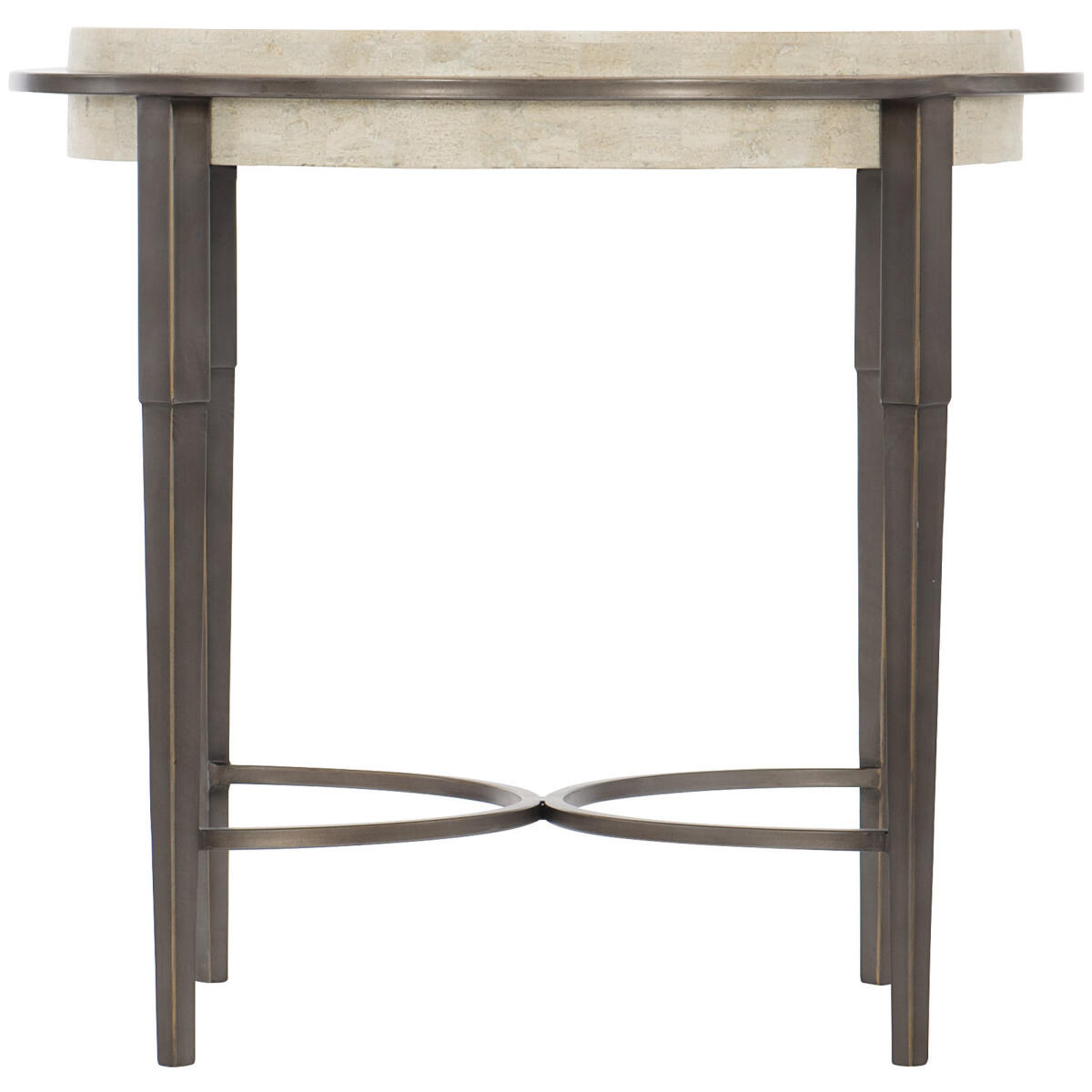 Barclay Metal Round Chairside Table Barclay Metal Round Chairside Table - Image 1