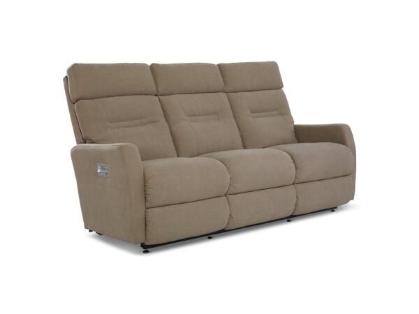 Lennon Power Wall Reclining Sofa w/ Headrest & Lumbar Sofas Customizable