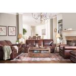 Conway Traditional Leather Sofa - Image 3