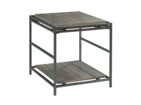 Farrell Saddle Brown Rectangular End Table End tables Hammary