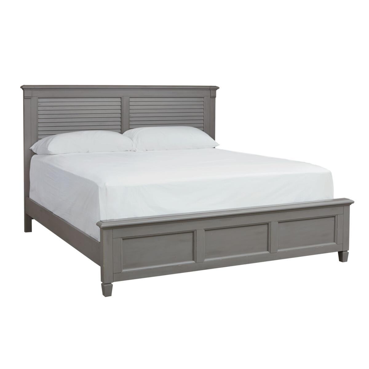 Shoreline Ocean Grey Louvered Bed Shoreline Ocean Grey Louvered Bed - Image 1