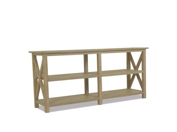 Coastal Teak X Console Table Outdoor Tables Sunset West