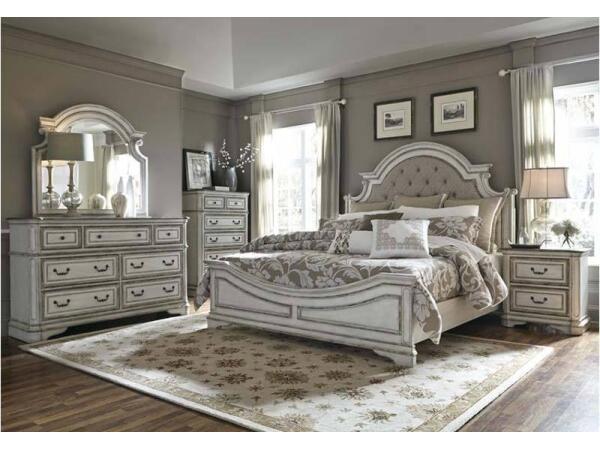 Magnolia Manor Queen Upholstered Panel Bed Beds Liberty Furniture