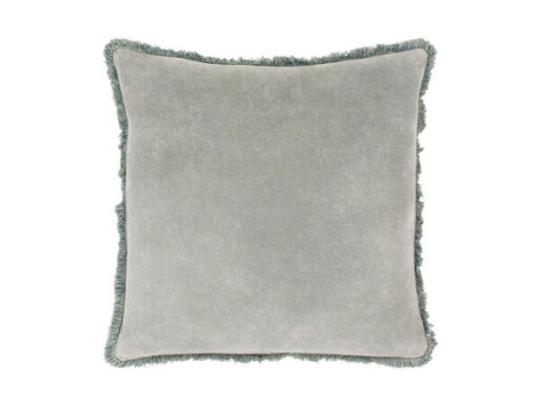 WCV005-1818P Washed Cotton Velvet 18 X 18 inch Sea Foam Pillow Accent Pillows Surya