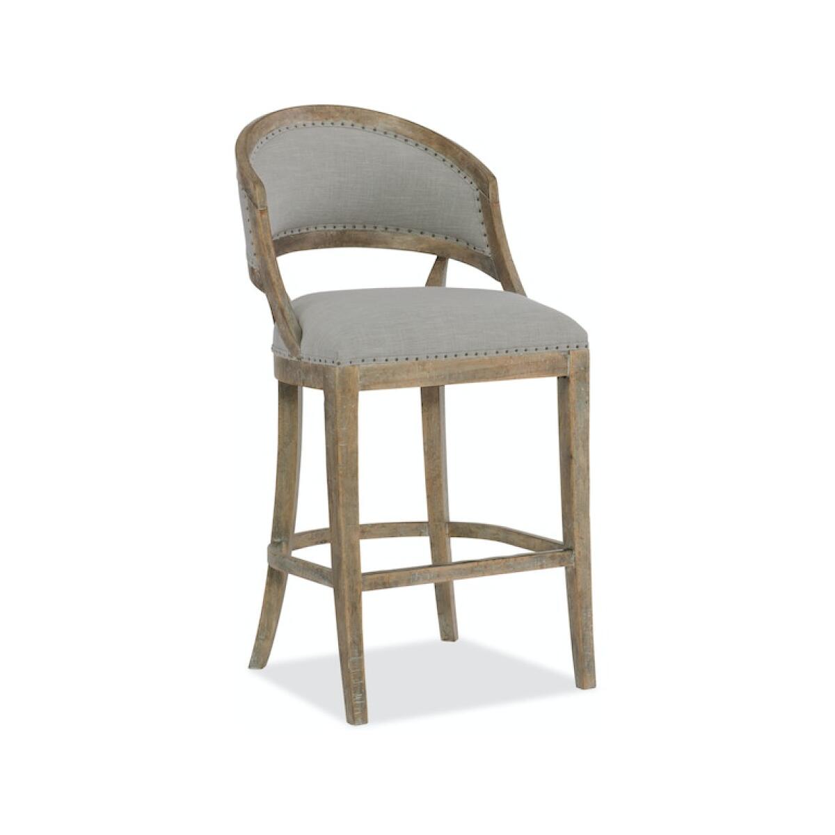 Boheme Garnier Barrel Back Bar Stool Barstools Hooker Furniture Boheme Garnier Barrel Back Bar Stool Barstools Hooker Furniture