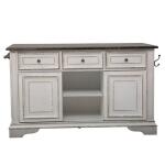 Magnolia Manor Kitchen Island Dining Storage Liberty Furniture 6