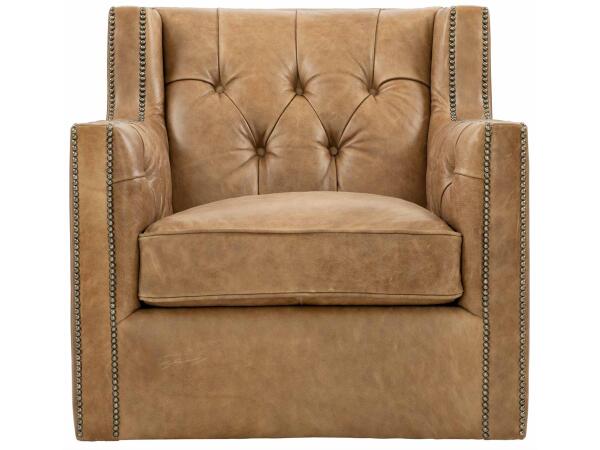 Candace Leather Swivel Chair 727SLFO Chairs Bernhardt