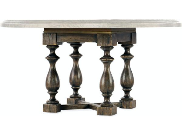 La Grange Ellinger Round Dining Table Base Dining Tables Hooker Furniture