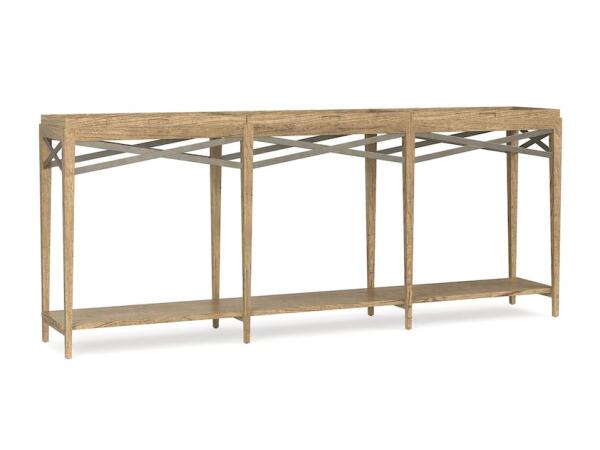 Woodridge Console Table in Sierra Brown Console Tables Bassett Furniture