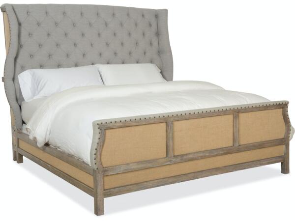 Bon Vivant De-Constructed Queen Uph Bed Beds Hooker Furniture