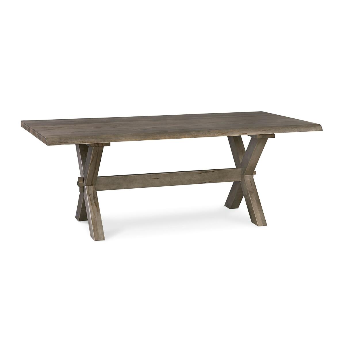 Crossbuck Live Edge Dining Table Crossbuck Live Edge Dining Table - Image 1
