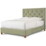 Custom Upholstered Manhattan Rectangular Bed