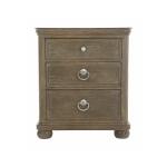 Rustic Patina 3 Drawer Square Nightstand 387219D - Image 2