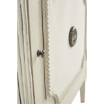 Linen & Beaded Front End Table - Image 4