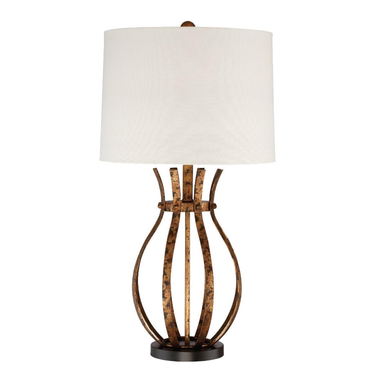 Strapped Metal Table Lamp Strapped Metal Table Lamp - Image 1