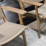 Coastal Teak Cushionless High Back Chair Outdoor Chairs Sunset West 10