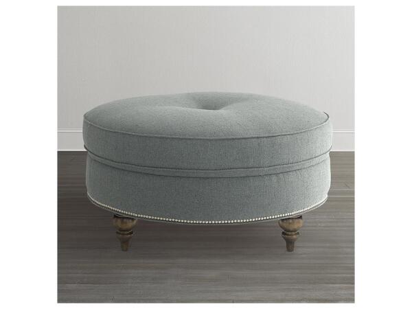 Custom Round Ottoman – 1000-RO Ottomans & Poufs Bassett Furniture