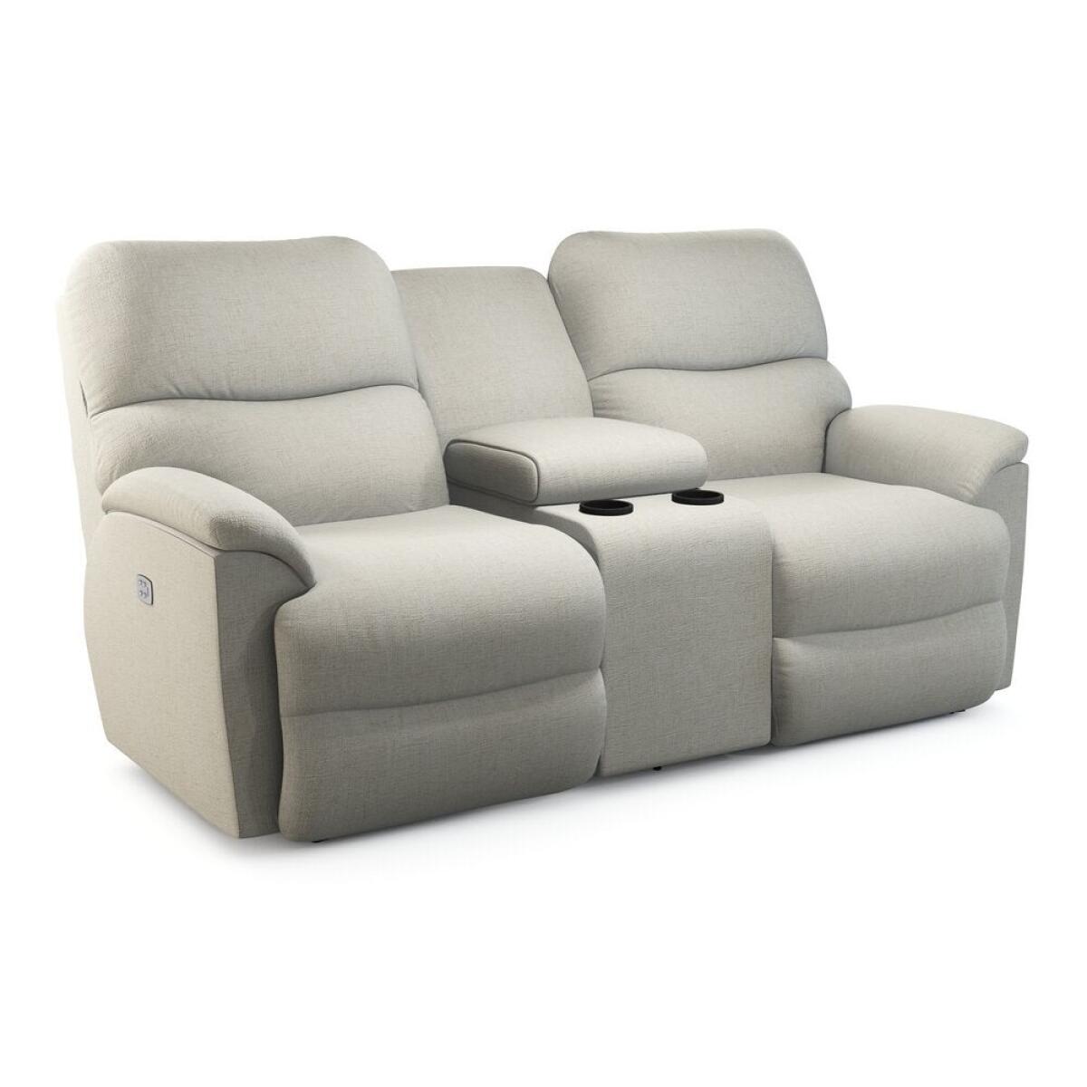 Trouper Power Reclining Loveseat w/ Headrest & Console Loveseats Customizable Trouper Power Reclining Loveseat w/ Headrest & Console Loveseats Customizable