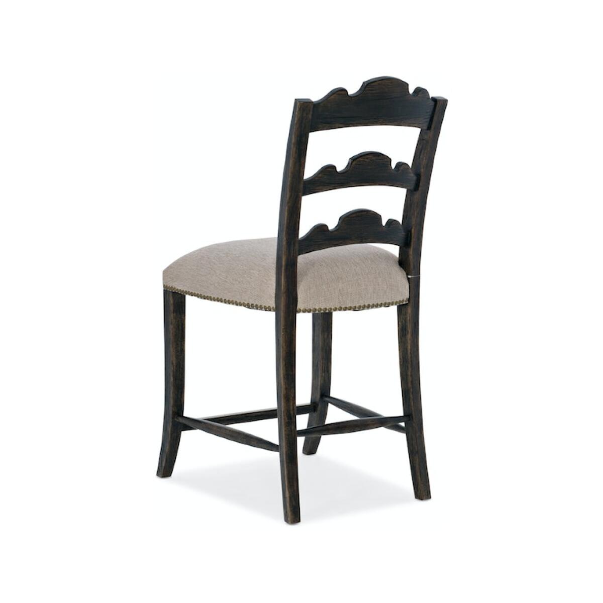 La Grange Twin Sisters Ladderback Counter Stool Barstools Hooker Furniture 5