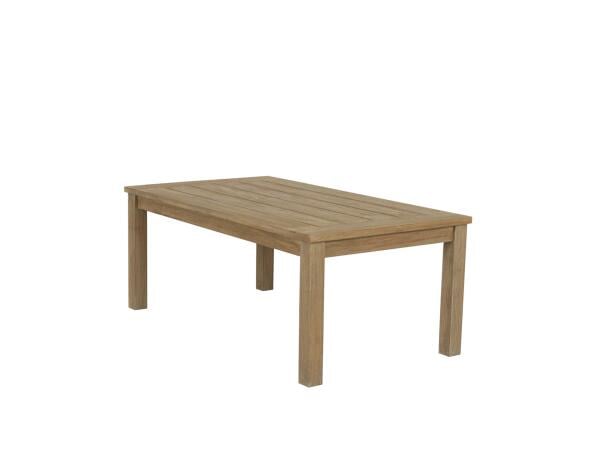 Rectangular Coffee Table In Coastal Teak Outdoor Tables Sunset West