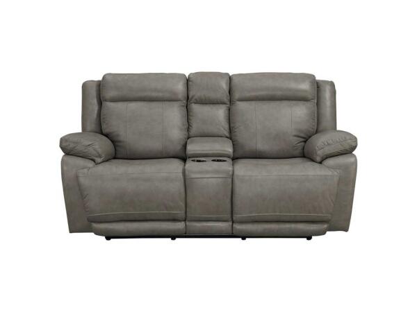 Evo Club Level Double Reclining Loveseat with Power Headrests Loveseats Bassett Furniture