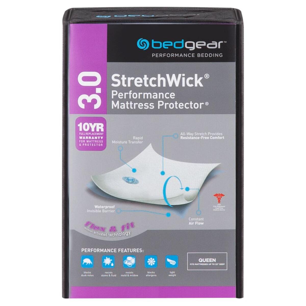 MattressSkin Encasement with Stretchwick Technology Mattress Protectors Bedgear MattressSkin Encasement with Stretchwick Technology Mattress Protectors Bedgear