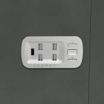 Apollo Power Reclining Sofa w/ Console Headrest & Lumbar Sofas Customizable 15