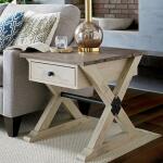 Reclamation Place Trestle Drawer End Table - Image 2