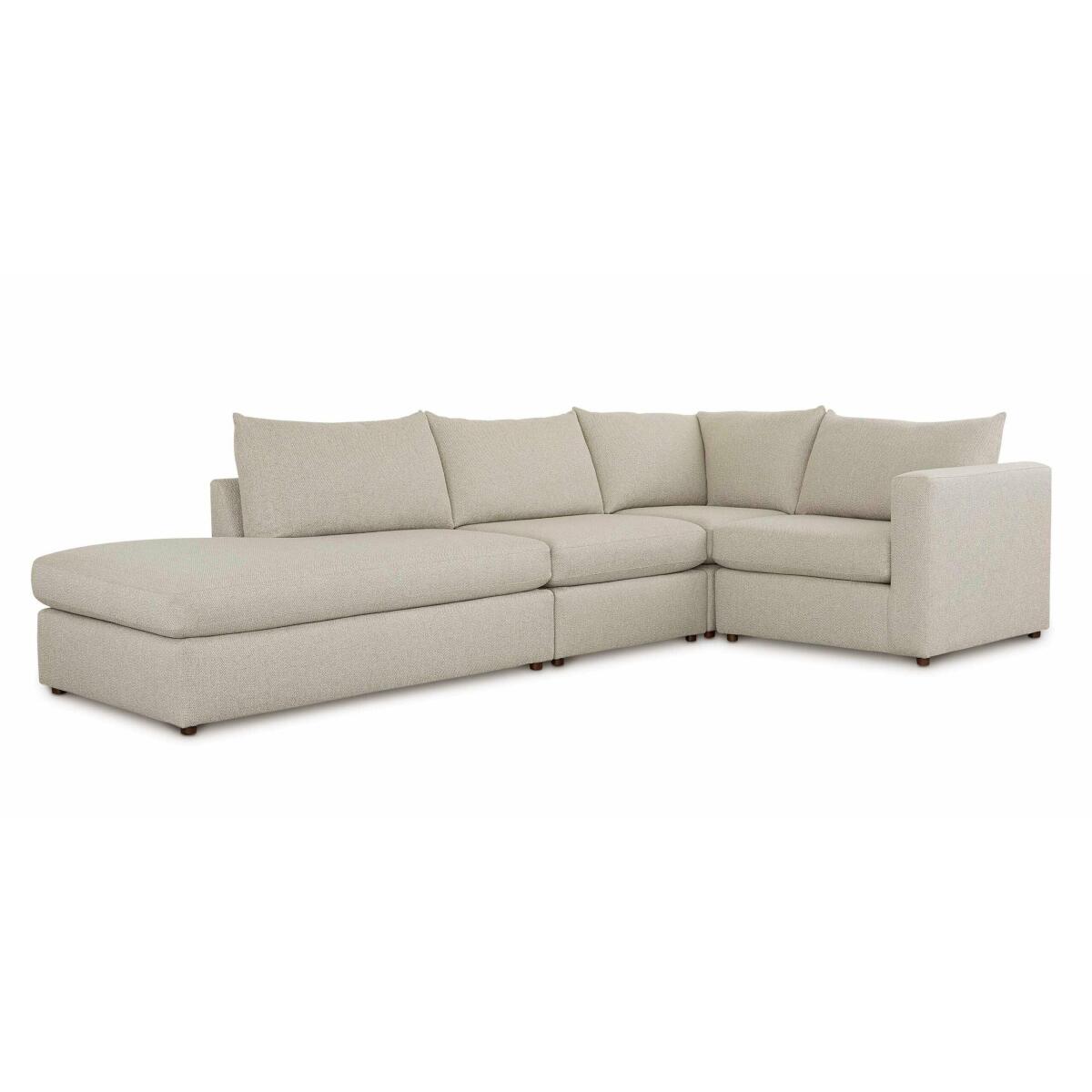 Beckham Wide Arm Sectional Sectionals Bassett Furniture 5