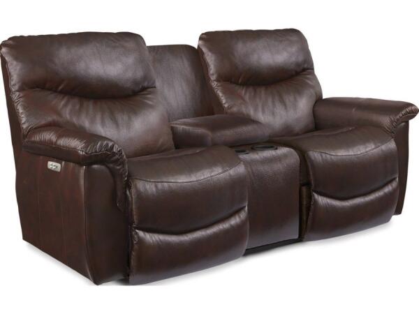 James Power Loveseat w/Console Loveseats Customizable
