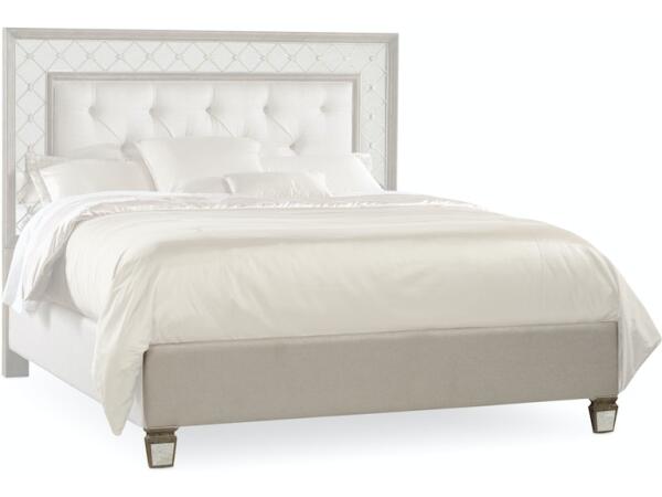 Sanctuary King Mirrored Upholstered Bed Beds Customizable 6