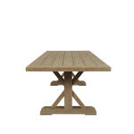Coastal Teak 94" Trestle Dining Table - Image 3