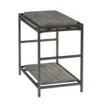 Farrell Saddle Brown Chairside Table