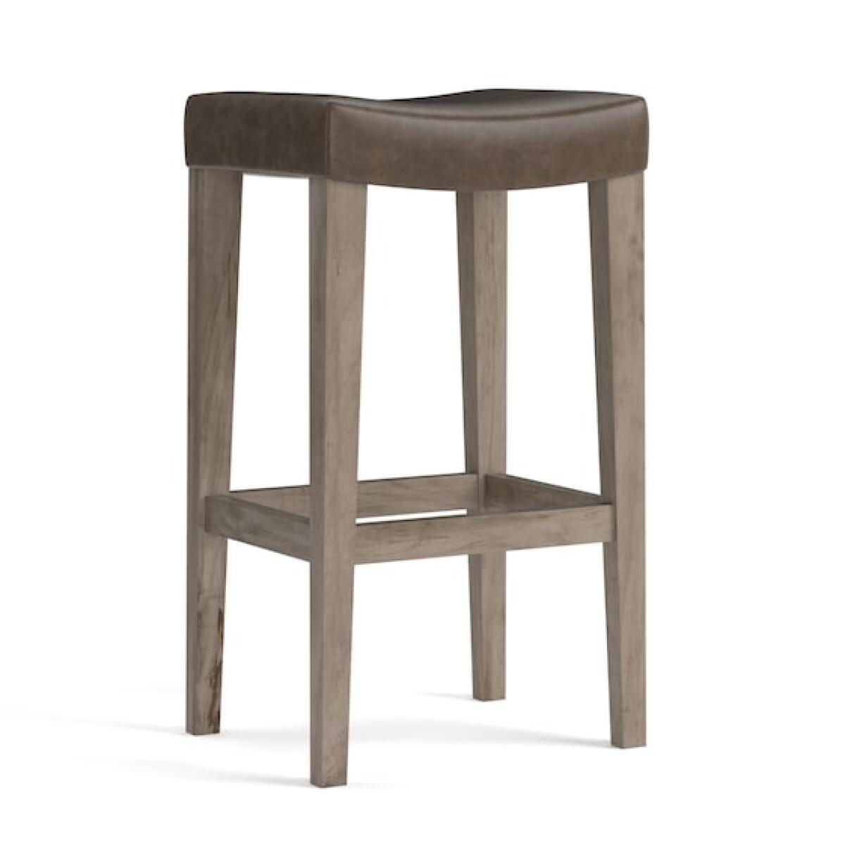 Vail Maple Leather Bar Saddle Stool Barstools Bassett Furniture Vail Maple Leather Bar Saddle Stool Barstools Bassett Furniture
