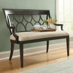 Woodridge Bench Dark Brown Chairs & Benches Bassett Furniture 7