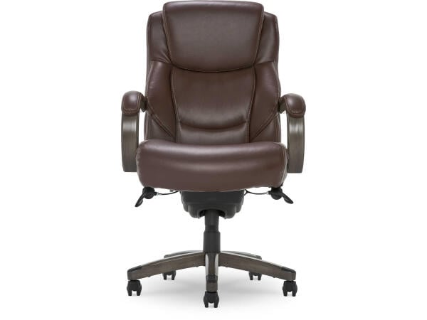 Delano Big & Tall Executive Office Chair, Chestnut Brown with Distressed Wood Office Chairs Customizable