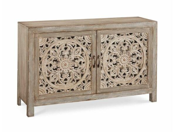Antiquities Fusion Two Door Cabinet Dining Storage Bassett Furniture