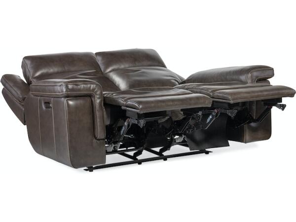 Montel Lay Flat Power Loveseat with Power Headrest & Lumbar - Image 4