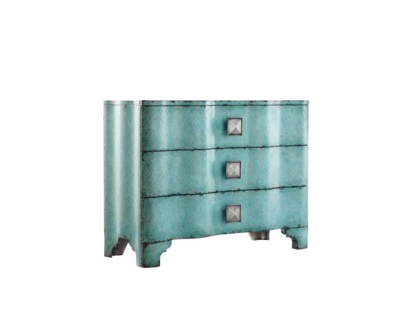 Melange Turquoise Crackle Chest Chests Hooker Furniture