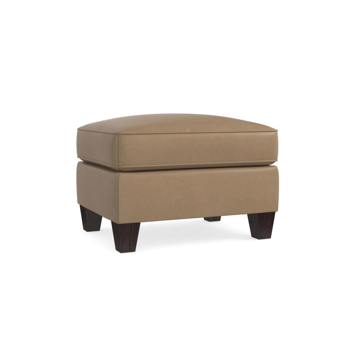 Corinna Leather Ottoman Corinna Leather Ottoman - Image 1
