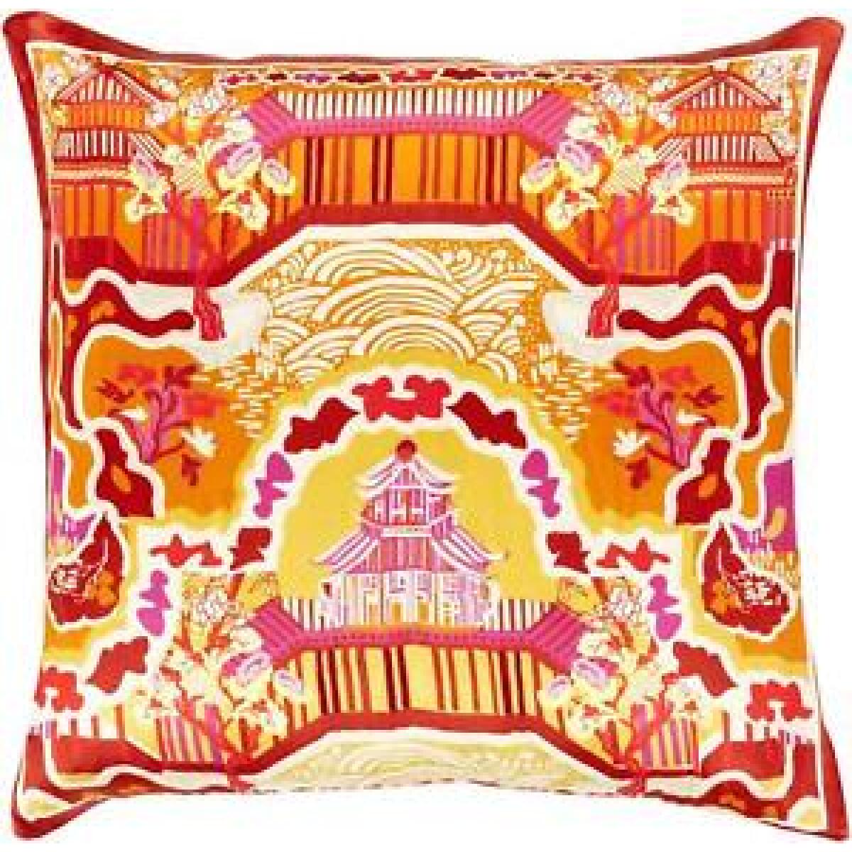 Geisha Silk Medium Square Pillow 5″x20″x20″ GE009-2020P Accent Pillows Surya 2