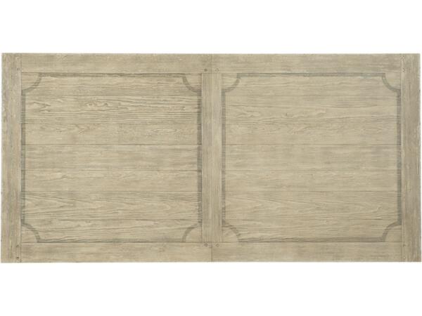 Ciao Bella 84in Trestle Table with 2-18in Leaves in White/Black Dining Tables Hooker Furniture 9